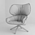 Italian Luxury: B&B Italia Tabano Armchair 3D model small image 2