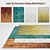 Louis De Poortere Fading World Rugs: Exquisite Design in Vibrant Shades 3D model small image 1