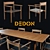 Tibbo Dedon Table & Chair Set 3D model small image 1