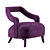 Modern Oka Armchair: Stylish and Versatile 3D model small image 1