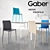 GABER Profilo Moon Chair & Table 3D model small image 1