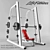 Smith Machine and Adjustable Bench: Ultimate Workout Combo 3D model small image 1