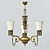 Elegant 3-Light KUTEK Chandelier 3D model small image 1