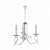 Elegant Castello Chandelier by Donolux 3D model small image 2