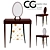  Constellation Dresser: Elegant Table by Christopher Guy 3D model small image 1
