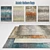 Midas Orange Pastel Turquoise Rugs 3D model small image 1