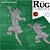 Elegant Rug with Climbing Leopard Design 3D model small image 1