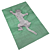 Elegant Rug with Climbing Leopard Design 3D model small image 2