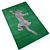 Elegant Rug with Climbing Leopard Design 3D model small image 3