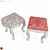 Panamar Banquette: Stylish and Versatile Pouf 3D model small image 1