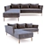 Eco-Luxe Allora Lounge-Sofa 3D model small image 1