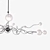 Chic Crianza Lucide Chandelier 3D model small image 2