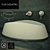 GENESI Waybill Sink: Artificial Stone, White Color 3D model small image 1