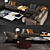 Modern Minotti Lounge Furniture 3D model small image 3