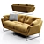 Saba Italia New York Suite Sofa: Stylish Comfort for Urban Living 3D model small image 1