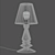 Sleek Black Table Lamp 3D model small image 3