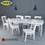 Modern Living Room Set | IKEA Collection 3D model small image 1