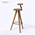 Nuevo Theo Barstool: Sophisticated and Sleek Seating 3D model small image 1
