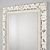 Exquisite Floral Carved Leaner Mirror 3D model small image 2