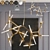 Agnes Chandelier 20-Light Bronze/Gold/Silver/Black/White 3D model small image 1