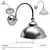 Sleek Derby Wall Mounted Hook Sconce 3D model small image 1