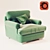 Classic Comfort: Finkeldei Cornwall Armchair 3D model small image 1