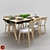 VOX Nature Table & Chair 3D model small image 1