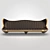 Modern Black Sofa for GRD 3D model small image 1