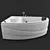 Orans OLS-6057(L) Hydro Massage Bathtub 3D model small image 1