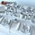Luminarc Quadrato Black Table Set 3D model small image 3