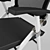 Comfortable Office Chair: Burotime Crab 400 3D model small image 3