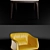 Elegant Comfort: Mivida Armchair 3D model small image 2