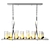 Elegant Summit Chandelier: Polished Steel & Glass 3D model small image 2