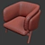 Nichetto Stanley Armchair: Stylish Seating Icon 3D model small image 3