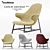 &tradition CatchLounge - Stylish and Comfortable Lounge Chair 3D model small image 1