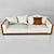Liberating Luxury: Fendi Freedom Sofa 3D model small image 2