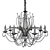 Elegant Crystal Chandelier, Eurosvet 3D model small image 3