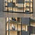 Natevo Continuum Bookcase: Sleek and Spacious 3D model small image 2