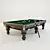 Premium Hardy Mahogany Russian Billiards Table 3D model small image 1