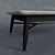 HENDRIX Coffee Table: Natural Wood & Metal 3D model small image 2