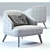 St Germain & St Tropez Set | Contemporary Day Bed & Armchair 3D model small image 3