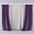 Elegant Classic Curtains 3D model small image 1