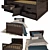 Madison Full/Double Captain's Bed 3D model small image 2