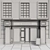 Italian Cafe Facade 3D model small image 3