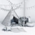 Cozy Wilderness Retreat: Wigwam with Mattress & More 3D model small image 3