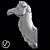 Plaster Camel Head Sculpture 3D model small image 2