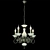 Altalusse Antique Bronze Wall Sconce & Chandelier Set 3D model small image 2