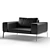 Elegant and Sleek Flexform Armchair 3D model small image 2
