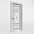 Volhovets Tuscany Lite 6367: Elegant Italian-inspired Door 3D model small image 2