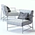 Italian Armchair Set: Kyo, St. Tropez, Daytona 3D model small image 3